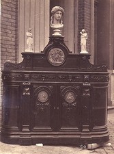 Vintage Louis Émile Durandelle Photo Second Empire Furniture 1874 picture