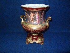 ROYAL VIENNA PORCELAIN CENTER PIECE URN WITH CONTINUOUS MYTHOLOGICAL SCENE  picture