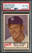 1954 Dan-Dee Potato Chips Mickey Mantle HOF PSA 8 NM-MT 47283820 picture