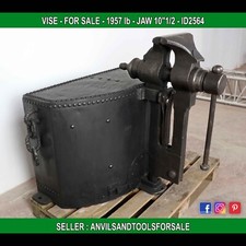 Monster vise (French) 1957 lb Jaw 10'1/2 - anvil - ID 2564 picture