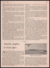 1931 Motorless Seaplane Photo Lake Underhill Orlando Florida Article Print Ad picture