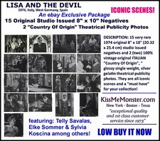 15 Orig Negatives Mario Bava 1974 Italian Horror Lisa And The Devil Elke Sommer picture