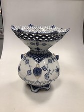 Royal Copenhagen Blue Fluted Full Lace Large Vase No 1123 picture