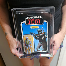 Kenner Star Wars ROTJ Boba Fett Action Figure AFA 80 Vintage 1984 picture