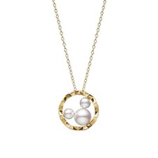 Disney Store Mikimoto Mickey Mouse Necklace Jewelry YGK18 Gold Akoya Pearl Japan picture