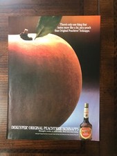 1985 vintage original print ad Dekuyper Original Peachtree Schnapps picture