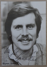 Autograph German actor and voice actor Sigmar Solbach (103973) picture
