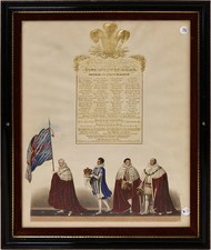 CORONATION OF KING GEORGE IV IN THE ABBEY OF ST. PETER WESTMINSTER - PLATE 2/9 picture