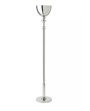 FULL SIZE RALPH LAUREN DESIGNER CHROME TORCHIERE FLOOR LAMP EXDISPLAY USE ONLY picture