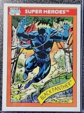1990 Black Panther Rookie Impel Marvel Universe Avenger RC #20 SP picture
