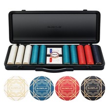 Ceramic Poker Set with 12g 43mm Chips for Texas Hold'em - Casino Quality Game picture
