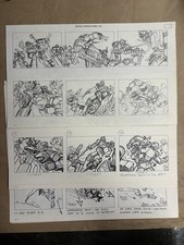 Transformers 1985 G1 Series Script Storyboard ORIGINAL Pencils Page Sketch picture