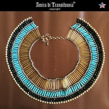 Egyptian Choker Collier Antique Necklace Vintage Jewel Medalion Antique Jewelry picture