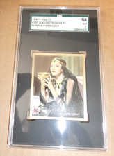 HTF SGC 7 84 1930s #167 Claudette Colbert Josetti Bunten Filmbilder Card picture
