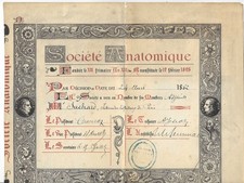 Jean Martin CHARCOT President of the Anatomical Society - 1882 picture