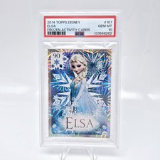 LOW POP 2014 Topps Disney Frozen #107 Elsa PSA 10 Holo Foil 1st Edition picture
