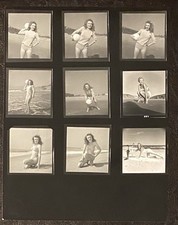 1946 1949 Marilyn Monroe Original Photo Contact Sheet Andre De Dienes Stamped picture