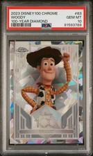 2023 Topps Chrome Disney100 Woody Diamond /100 PSA 10 Toy Story picture