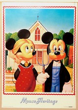 (PRL) 1987 MINNIE MICKEY MOUSE MOUSE WALT DISNEY POSTER ART PRINT COLLECTOR picture