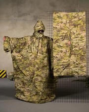 anti-thermal Tactical military certified raincoat poncho mask robe Multicam πΊπ¦ picture