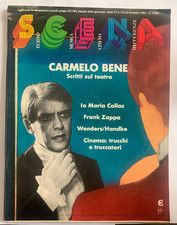 Carmelo Well Writings on Theatre Magazine Scena 1981 Callas Zappa Wenders Cinema picture