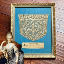 MARIE ANTOINETTE * Lace Nightcap Hand Embroidered By Her Exhibited at Versailles picture