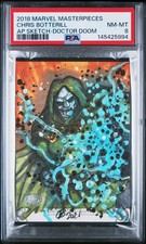 2018 UD MARVEL MASTERPIECES SKETCH CARDS CHRIS BOTTERILL PSA 8 picture