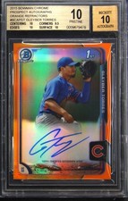 2015 BOWMAN CHROME PROSPECT AUTOS ORANGE REFRACTOR GLEYBER TORRES BGS 10 picture
