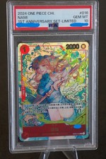 2024 ONE PIECE SIMPLIFIED CHINESE 1ST ANNIVERSARY SET LIMITED #016 NAMI PSA 10 picture