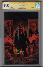 STUFF OF NIGHTMARES: RED MURDER #1 CGC 9.8 SS SIGNED R.L. STINE VIRGIN LOW POP 1 picture