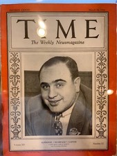 Rare Al Capone Time Magazine from 1931 - Mafia Mobster Gangster - CGC Graded c picture