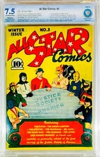 ⭐️All Star Comics #3 1940 CBCS 7.5 🙌Legendary🇺🇸Justice Society Begins Rare picture