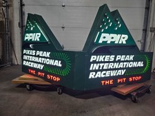 ORIGINAL RACE TRACK NEON SIGN FROM PIKES PEAK INTERNATIONAL RACEWAY- ONLY 1 MADE picture