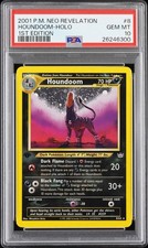 2001 Pokemon Houndoom Neo Revelation 1st Edition #8 PSA 10 Gem Mint POP - 29 💎 picture