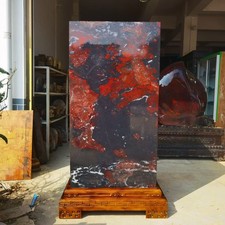 5500lb Huge Natural Blood Stone Quartz crystal Mineral specimen Collect+stand picture