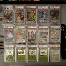 Pokemon Master Set Hidden Fates COMPLETE Eng Charizard 111 Cards PSA 10 picture