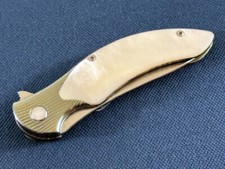 Functional Art: Ken Onion Custom Knife in Timascus and MOP with San Mai Blade picture