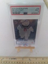 2016 Ghostbusters Mr. Stay Puft Silver Foil PSA MINT 9 # 48 WOW Gorgeous Card picture