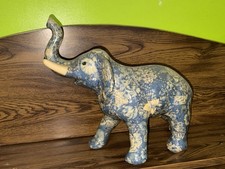 Antique Porcelain Elephant Holland Blue In Mint Condition picture