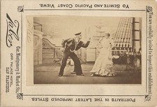 c. 1850s Isaiah West Taber S.F. Business Card with O.S.S. Australia Play Photo picture