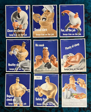 WWII WW2 Original War Poster Keeps Him on the Job Health Safety Home Front Work picture