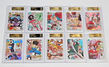 FULL ROUND 1 x ONE PIECE Promo Card ENGLISH BGS Sequential Set - 2 Black Labels picture