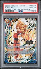 2026 DBS FUSION WORLD ULTIMATE BATTLE VOL 2 WINNER #FS11-07 SON GOKU PSA 10 picture