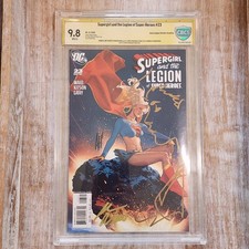 Supergirl & the Legion of Super-Heroes 23 1:10 (2006) CBCS 9.8 Signed & Sketched picture