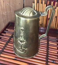 English•JS&S•1900-1905•Tankard•BRASS•ARTS&CRAFTS•Antique RARE• picture