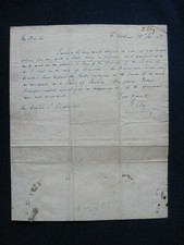 ORIGINAL AUTOGRAPH LETTER SIGNED by HENRY CLAY to JOHN CRITTENDEN - Re: SLAVERY picture