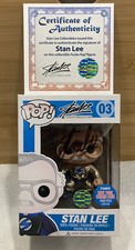 Stan Lee Funko Pop Signed by Stan Lee 1/1  One of a Kind Chrome Metallic picture