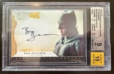 CZX DC Super Heroes & Villains Ben Affleck as Batman Autograph on Card /10 BGS picture