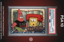 Topps Chrome Sapphire SpongeBob NN #1 I’m With Stupid 1/1 PSA 10 SuperFractor picture