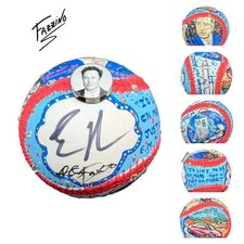 Elon Musk Signed Autograph Baseball w/ Charles Fazzino Original Art 1/1 PSA COA picture